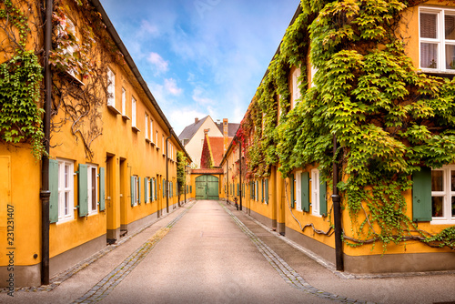 Augsburg: Fuggerei - the world oldest social housing. Bavaria, Germany © Massimo Santi