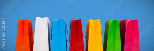 Composite image of shopping bags