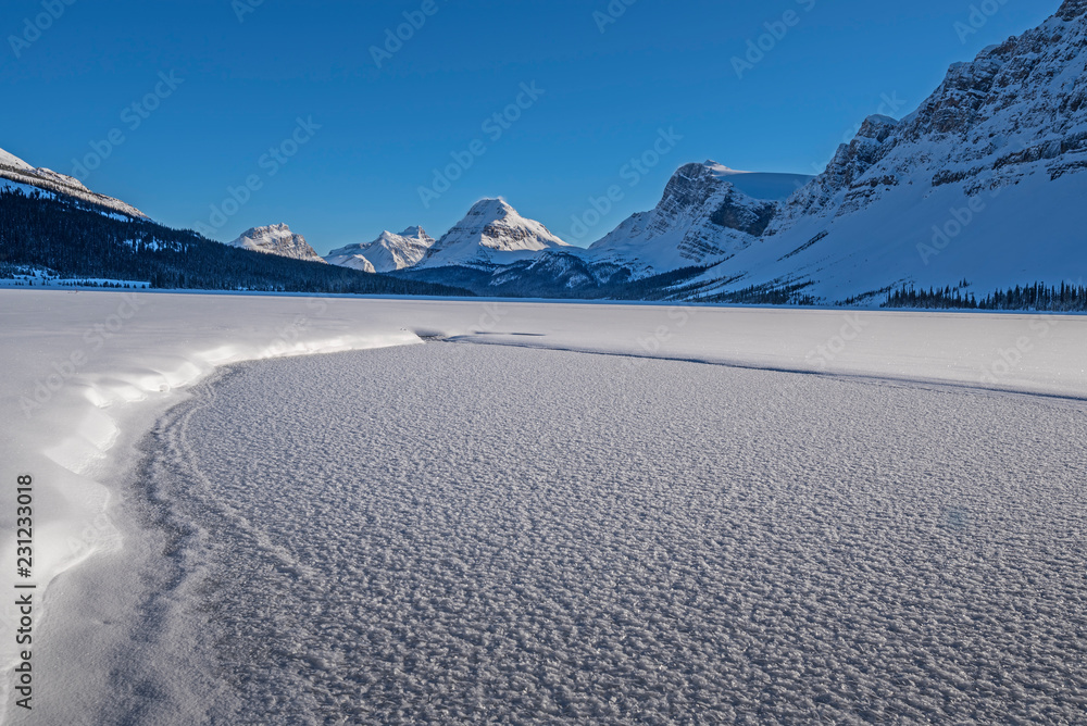 Bow Lake in Winter