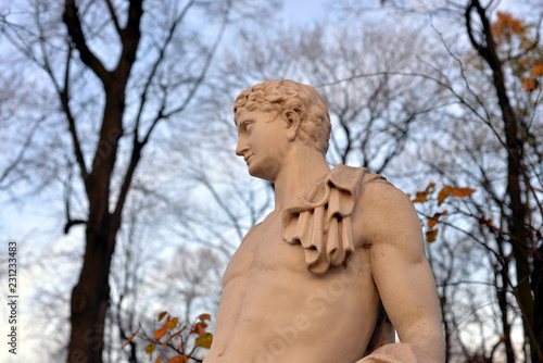 Statue of Antinous in Summer Garden.