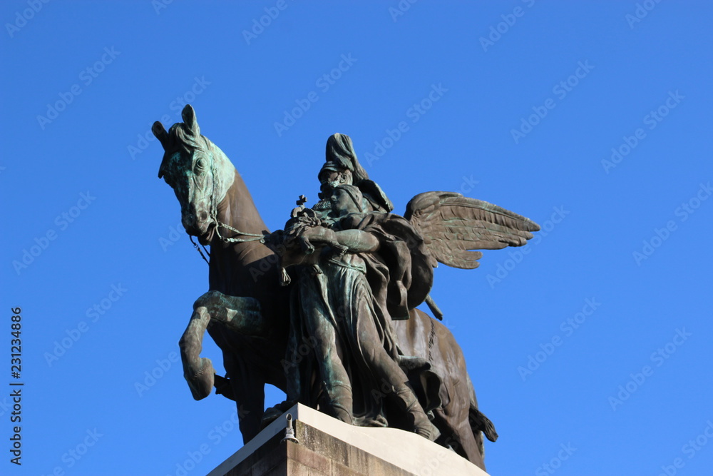  Am 31.08.1897 wurde das kupfergetriebene Denkmal Kaiser Wilhelm I. in Anwesenheit Kaiser Wilhelm II. feierlich eingeweiht