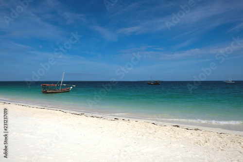 Amazing ocen romantic view Zanzibar coast