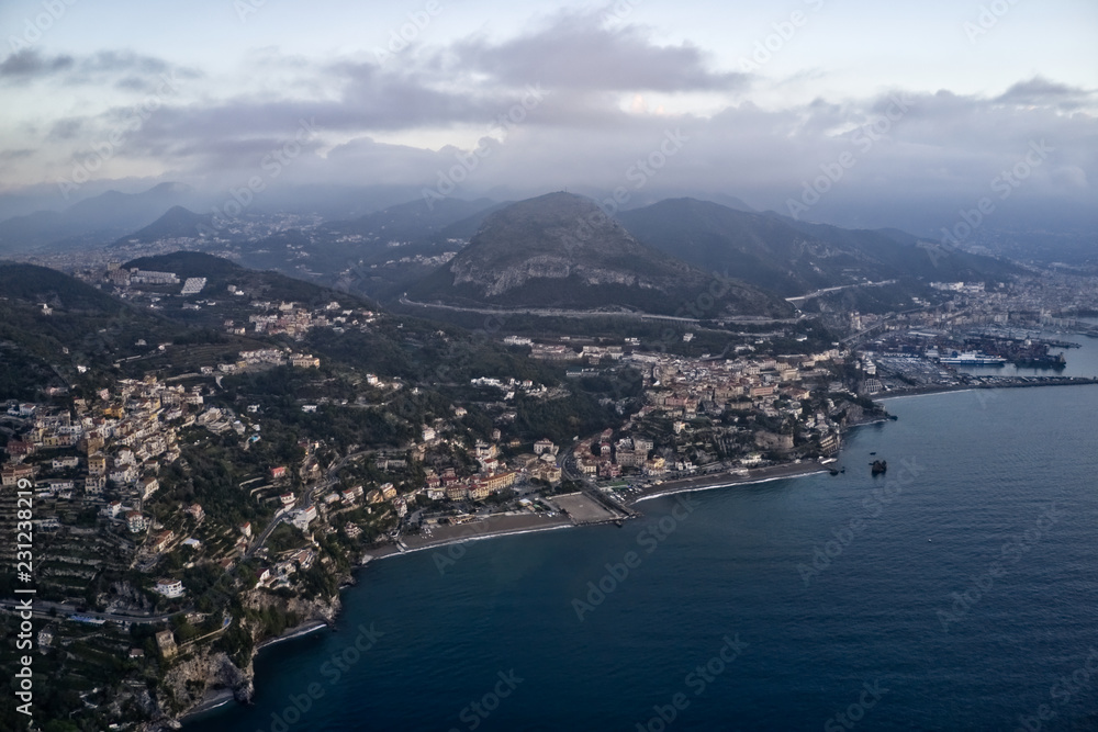 Fototapeta premium Vietri Sul Mare town from the sea