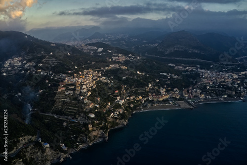 Vietri sul Mare and Salerno coastline