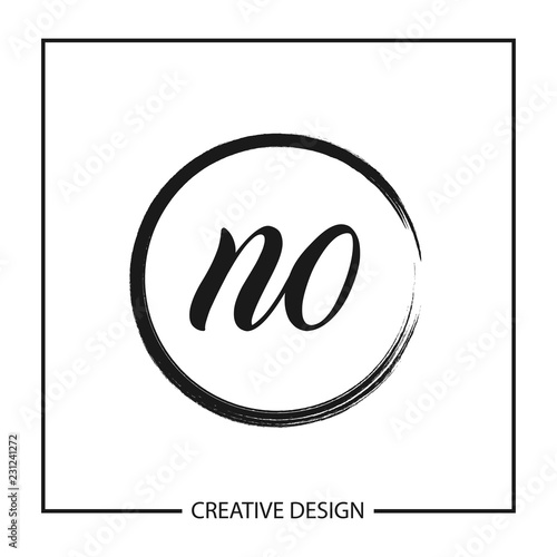Initial Letter NO Logo Template Design Vector Illustration