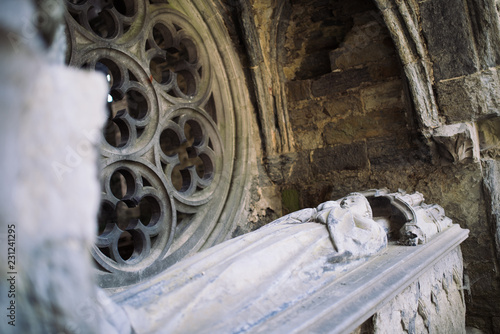 Ruins of an old Abbeye in Belgium photo