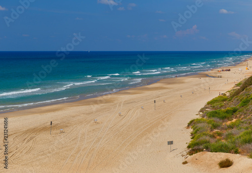 Beach coast in Herzliya cit...