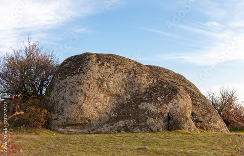 rock and blue sky