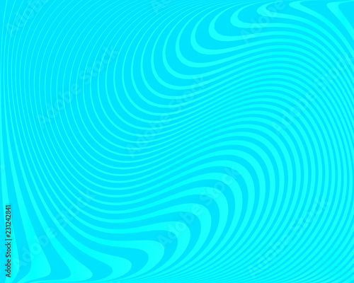 Abstract pattern. Texture with wavy, curves lines. Optical art background. Vector illustration  