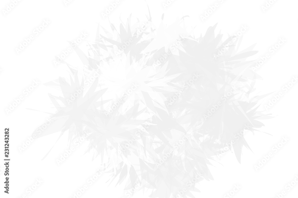 Plakat Light background with abstract snowflakes on the glass. The texture of the frozen surface. Light winter, Christmas pattern