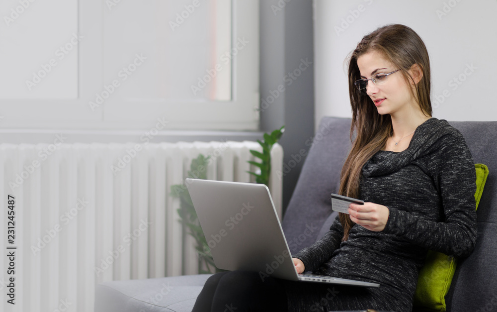 Using credit card for online payment at home Using credit card for online payment at home