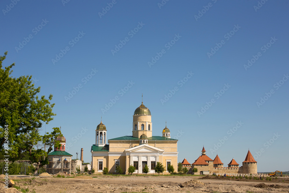 Bender fortress. An architectural monument of Eastern Europe. The Ottoman citadel. The Alexander Nevsky Cathedral.