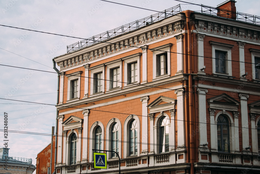 Fototapeta premium Old brown house