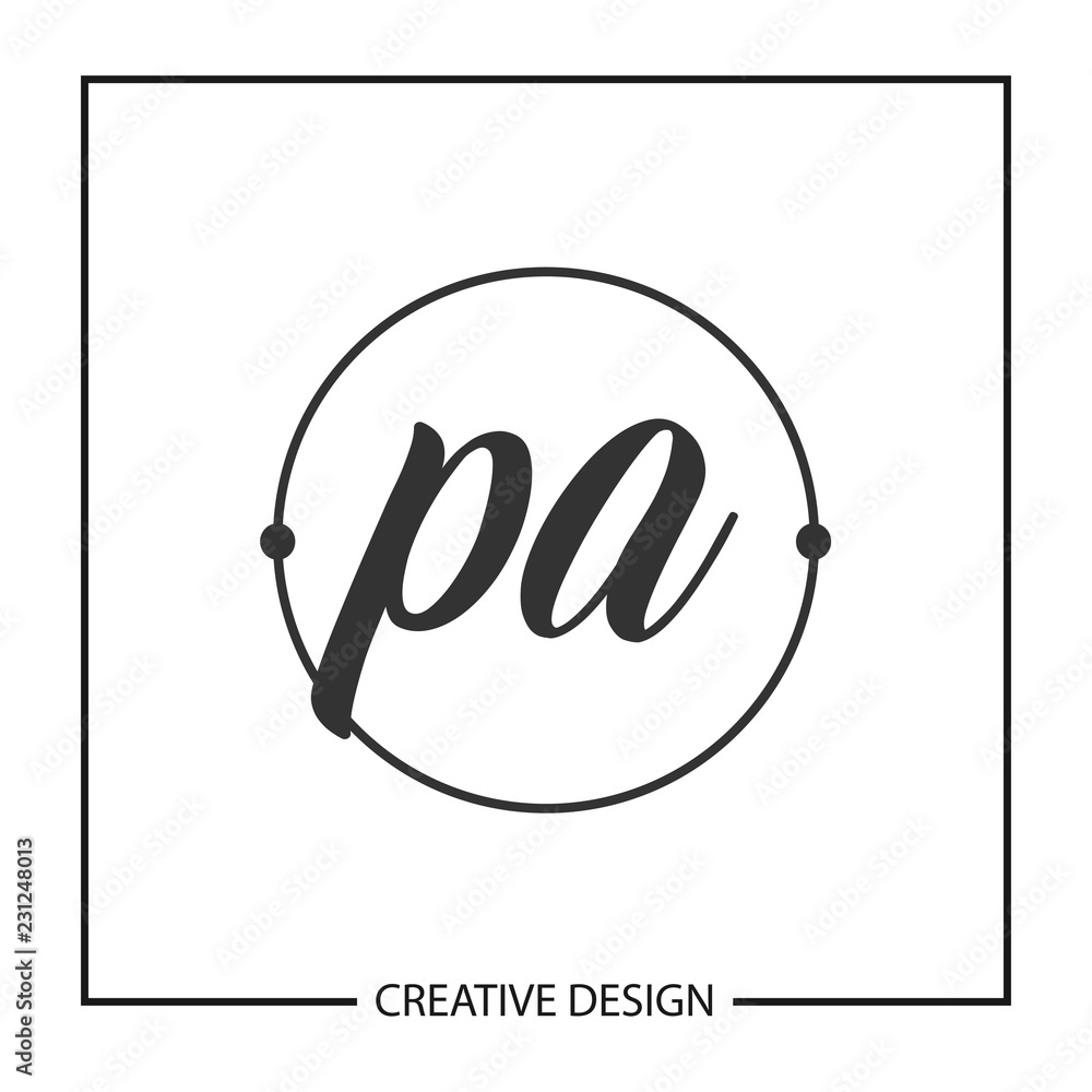 Initial Letter PA Logo Template Design Vector Illustration