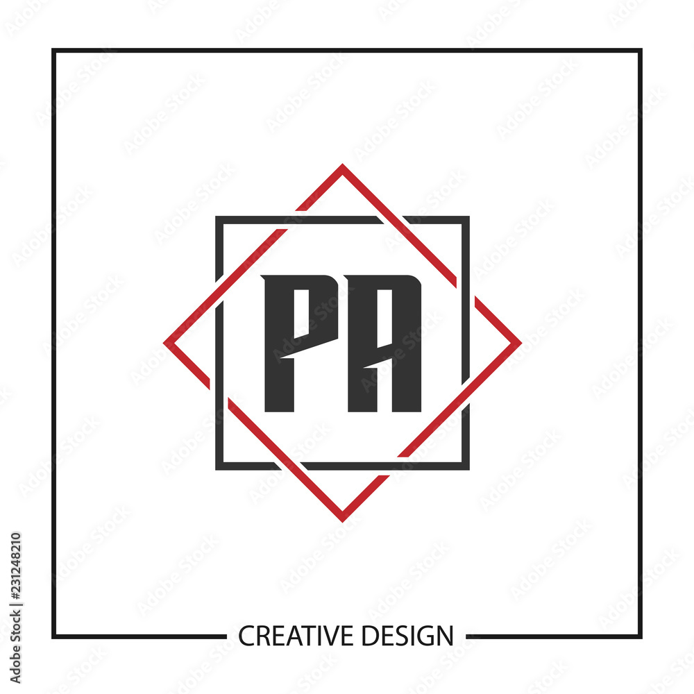 Initial Letter PA Logo Template Design Vector Illustration