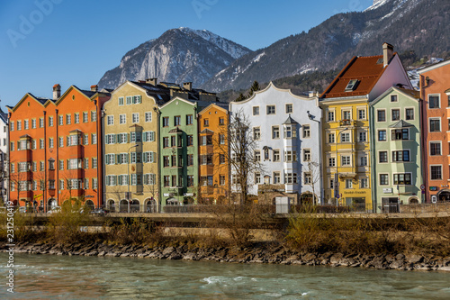 Innsbruck colourful houses