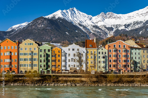 Innsbruck colourful huses