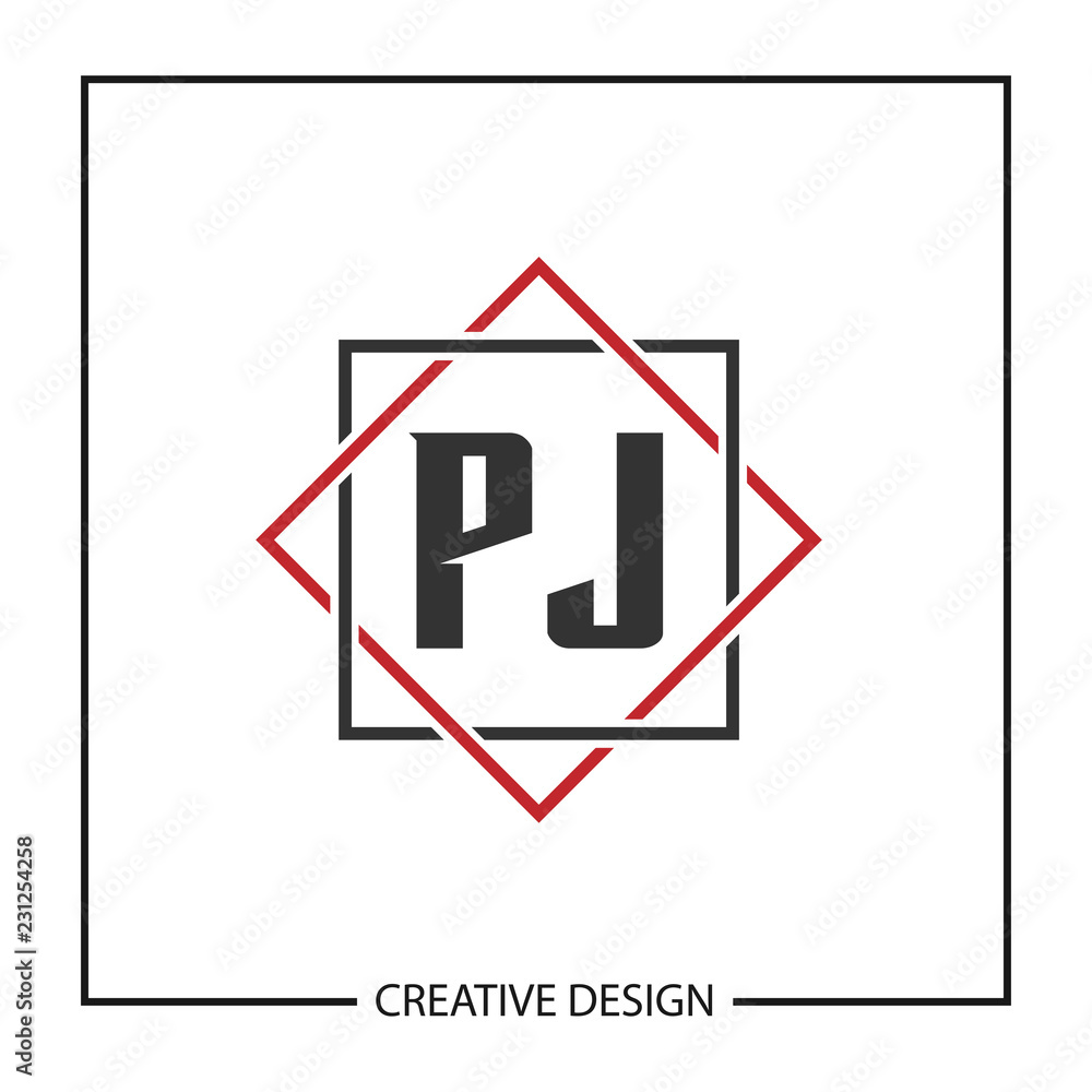 Initial Letter PJ Logo Template Design Vector Illustration