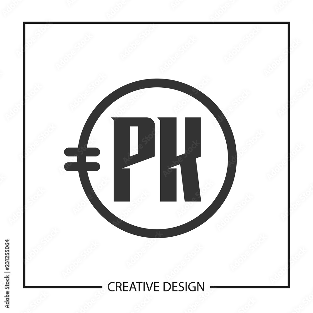 Initial Letter PK Logo Template Design Vector Illustration Initial Letter PK Logo Template Design Vector Illustration