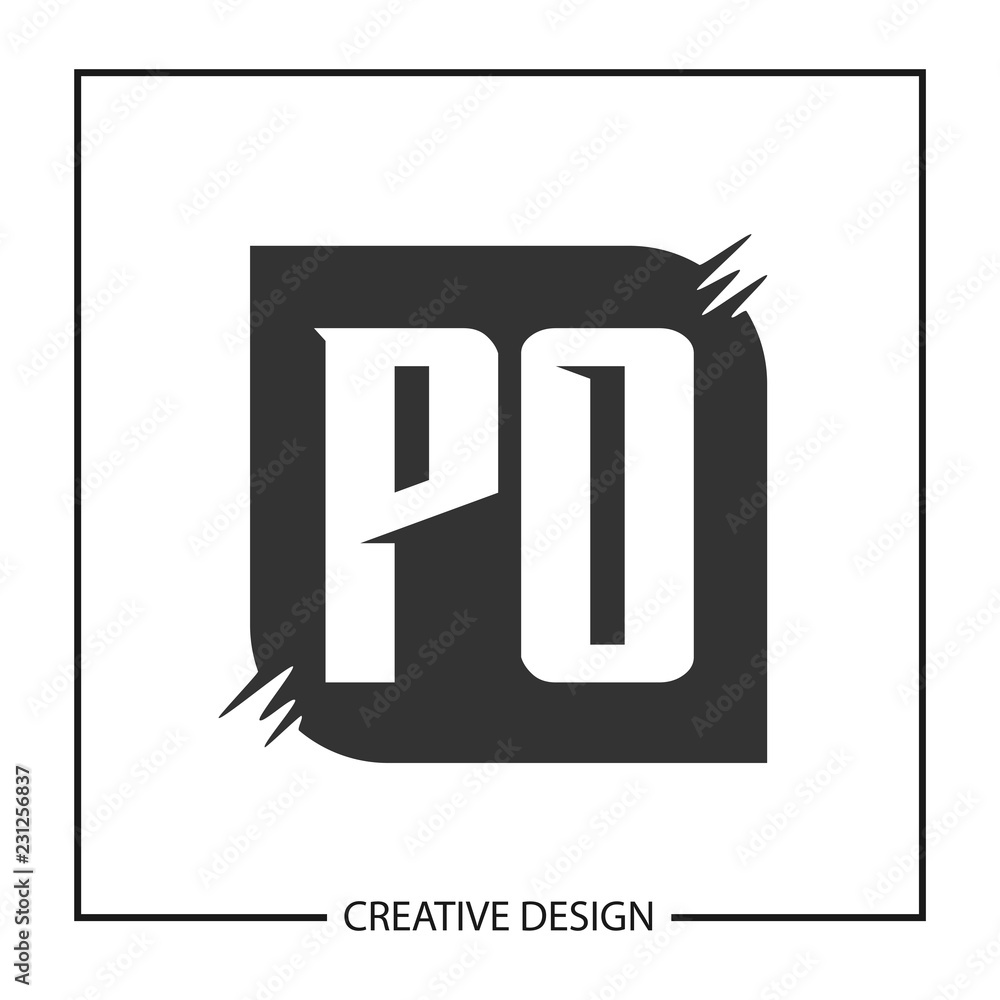 Initial Letter PO Logo Template Design Vector Illustration Initial Letter PO Logo Template Design Vector Illustration