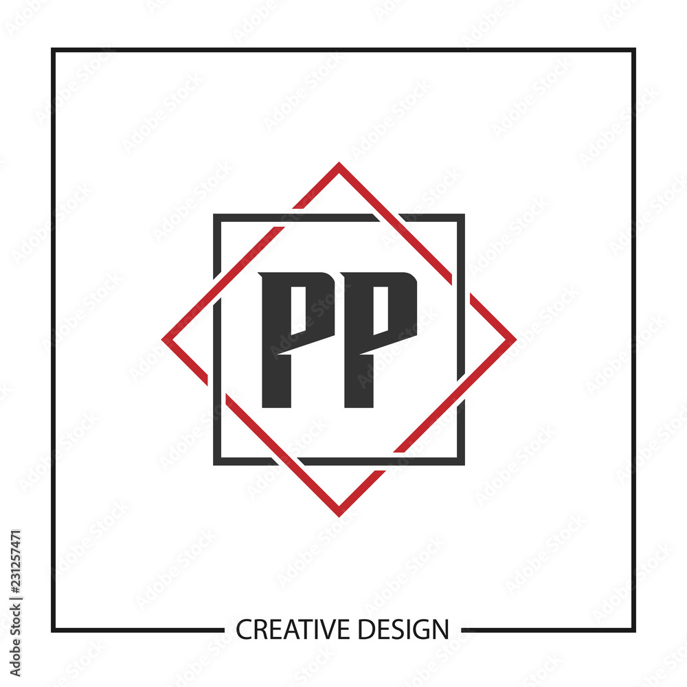 Initial Letter PP Logo Template Design Vector Illustration