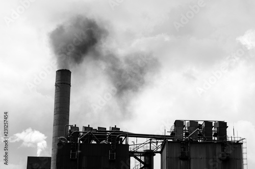 thermal power plant and air pollution © ilkay