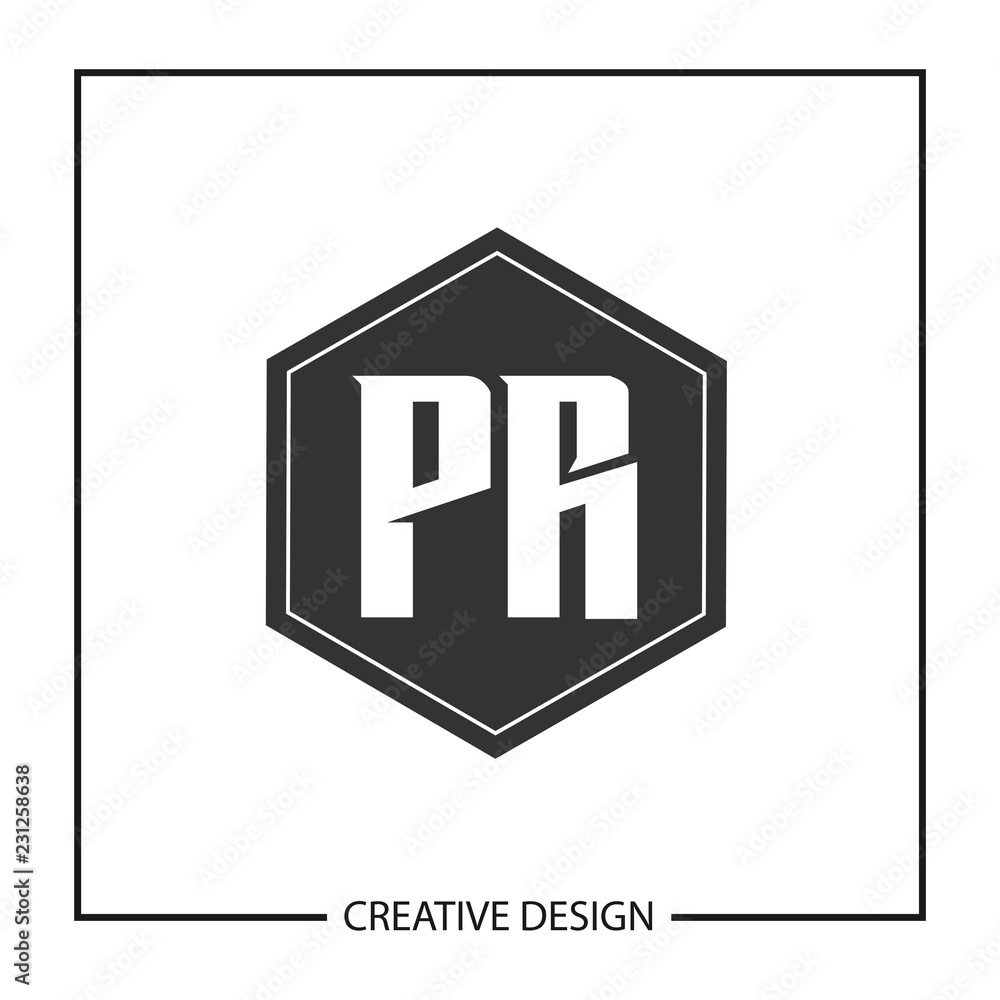 Initial Letter PR Logo Template Design Vector Illustration Initial Letter PR Logo Template Design Vector Illustration