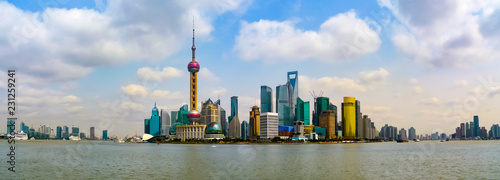 Photography Wide panoramic view of Pudong
