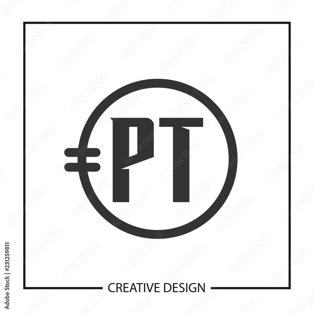 Initial Letter PT Logo Template Design Vector Illustration Initial Letter PT Logo Template Design Vector Illustration