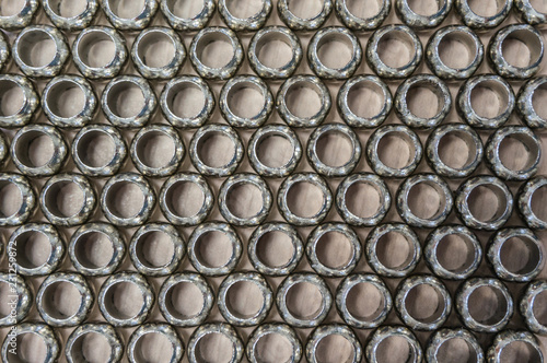 Pattern of metal hoops