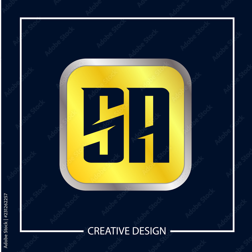 Initial Letter SA Logo Template Design Vector Illustration Initial Letter SA Logo Template Design Vector Illustration