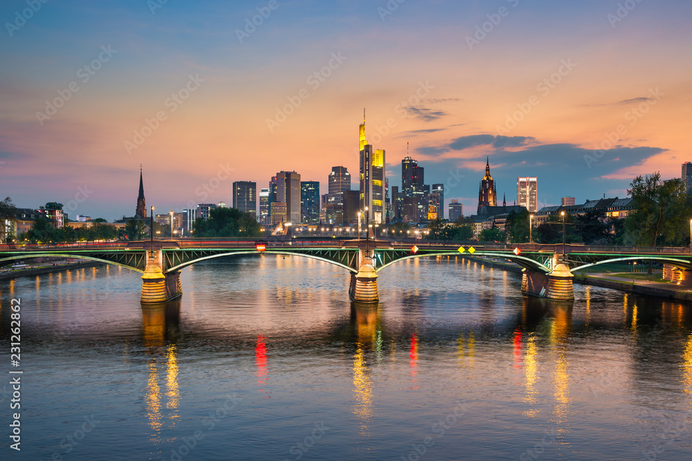 Skyline von Frankfurt, Deutschland