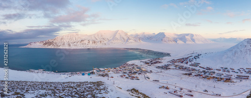 Longyearbyen panorama, Svalbard photo
