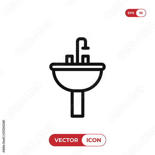 Sink vector icon