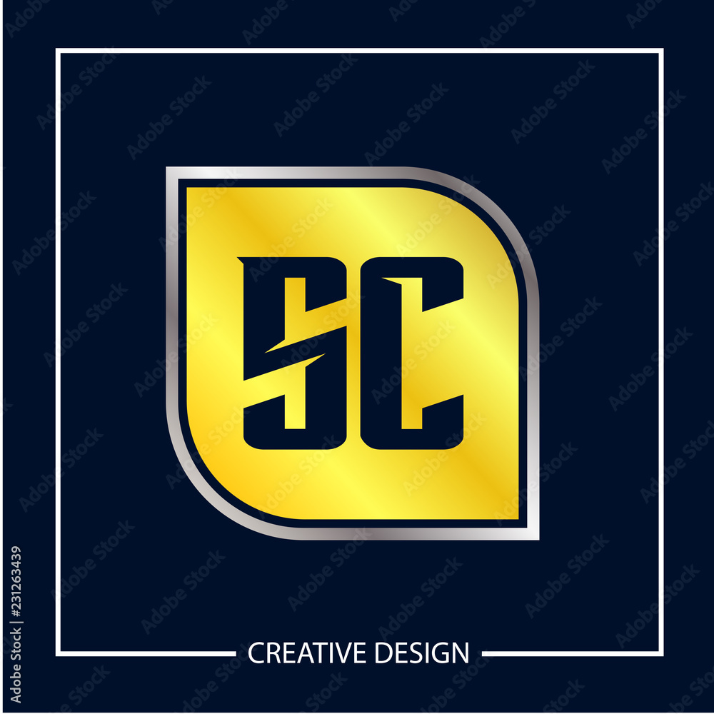 Initial Letter SC Logo Template Design Vector Illustration Initial Letter SC Logo Template Design Vector Illustration
