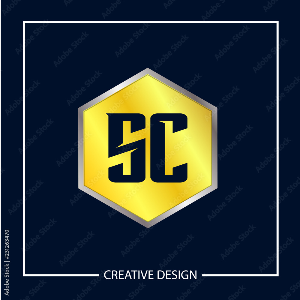 Initial Letter SC Logo Template Design Vector Illustration Initial Letter SC Logo Template Design Vector Illustration