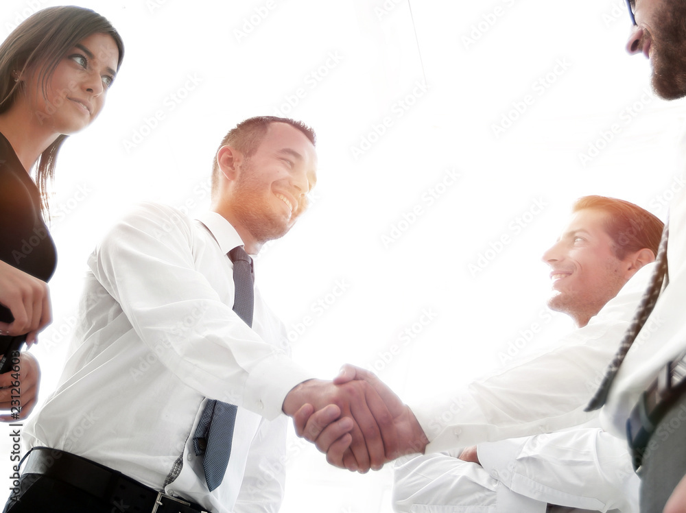 handshake business partners.the business concept. handshake business partners.the business concept.