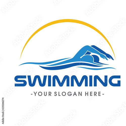 Swimming Logo Vector