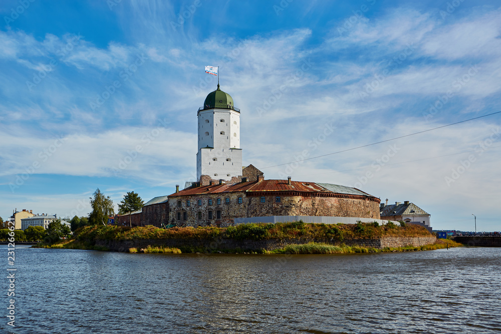 The old fortress on the island. Russia. Vyborg