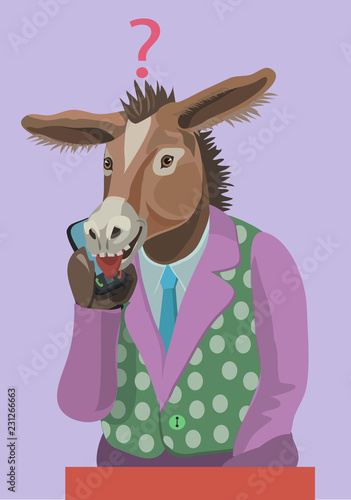 Donkey called you on the phone funny/ Who calls on your mobile phone, you look and there the donkey to secretly laugh at your secret together with friends