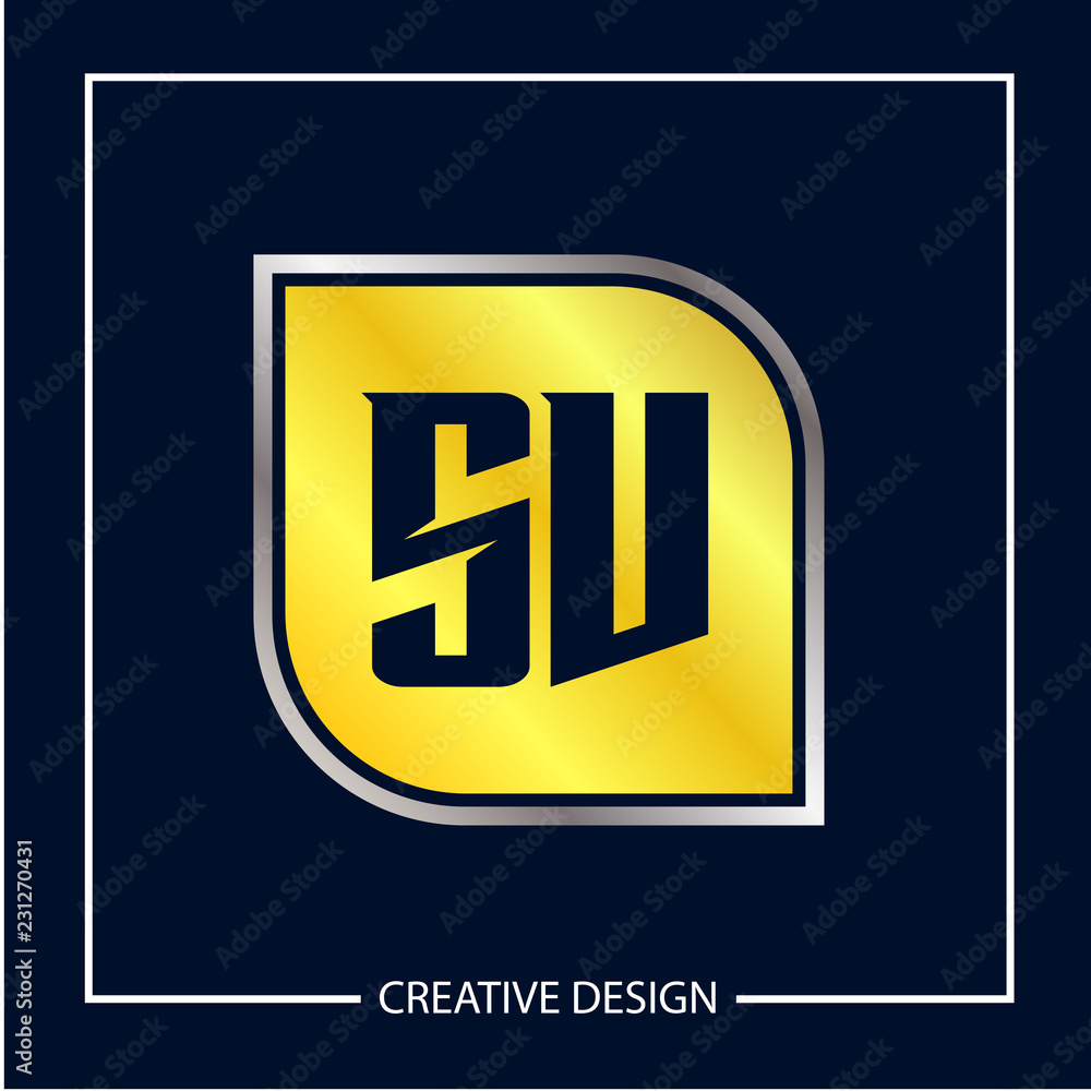 Initial Letter SV Logo Template Design Vector Illustration Initial Letter SV Logo Template Design Vector Illustration