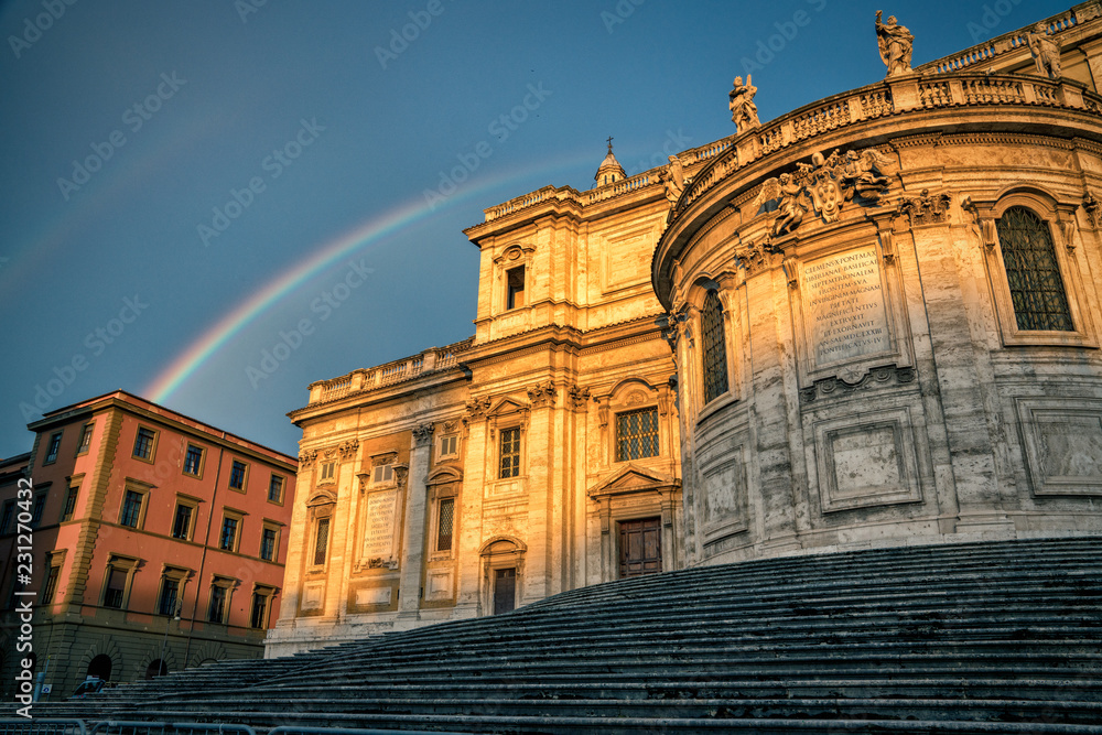 Fototapeta premium Rainbow in Rome
