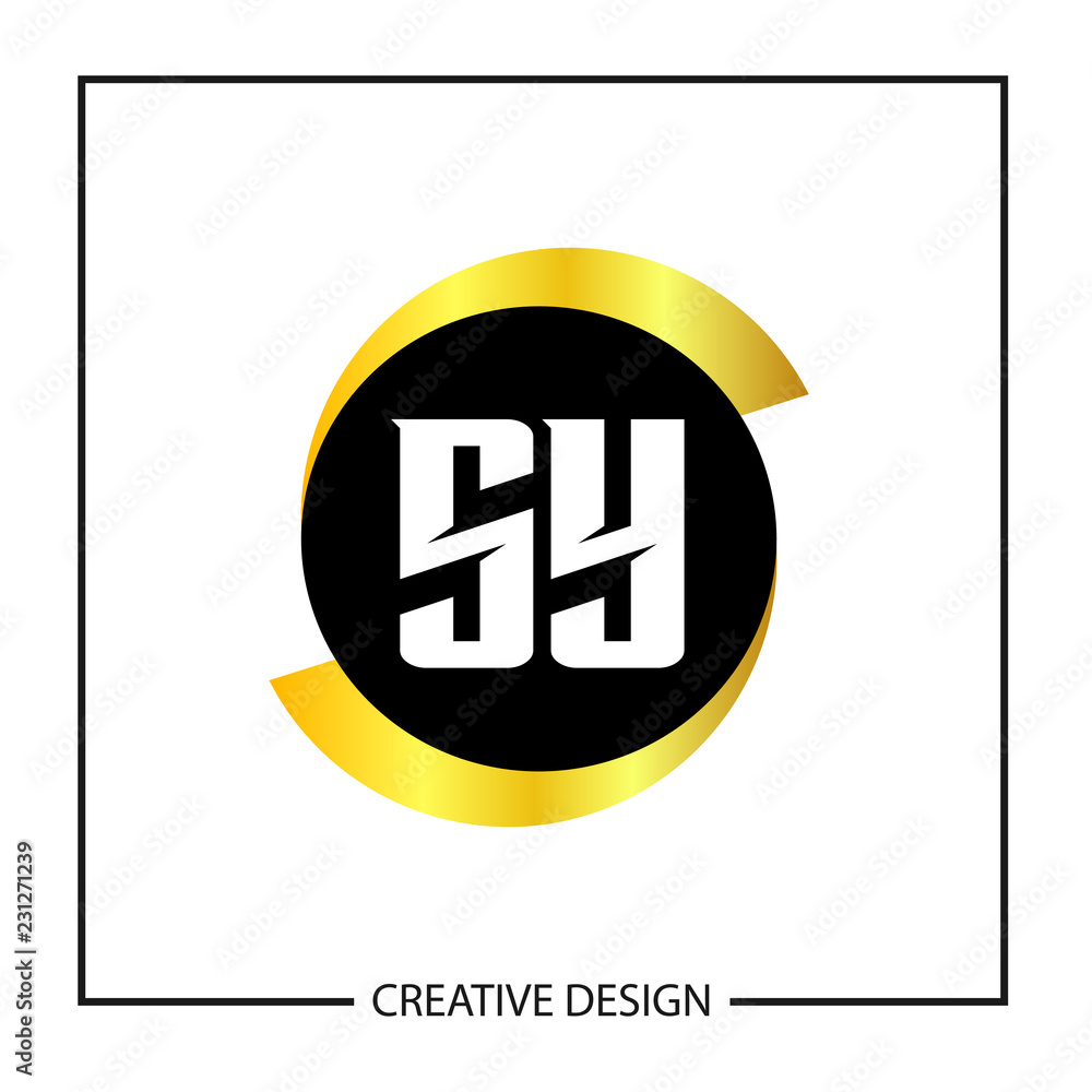 Initial Letter SY Logo Template Design Vector Illustration Initial Letter SY Logo Template Design Vector Illustration