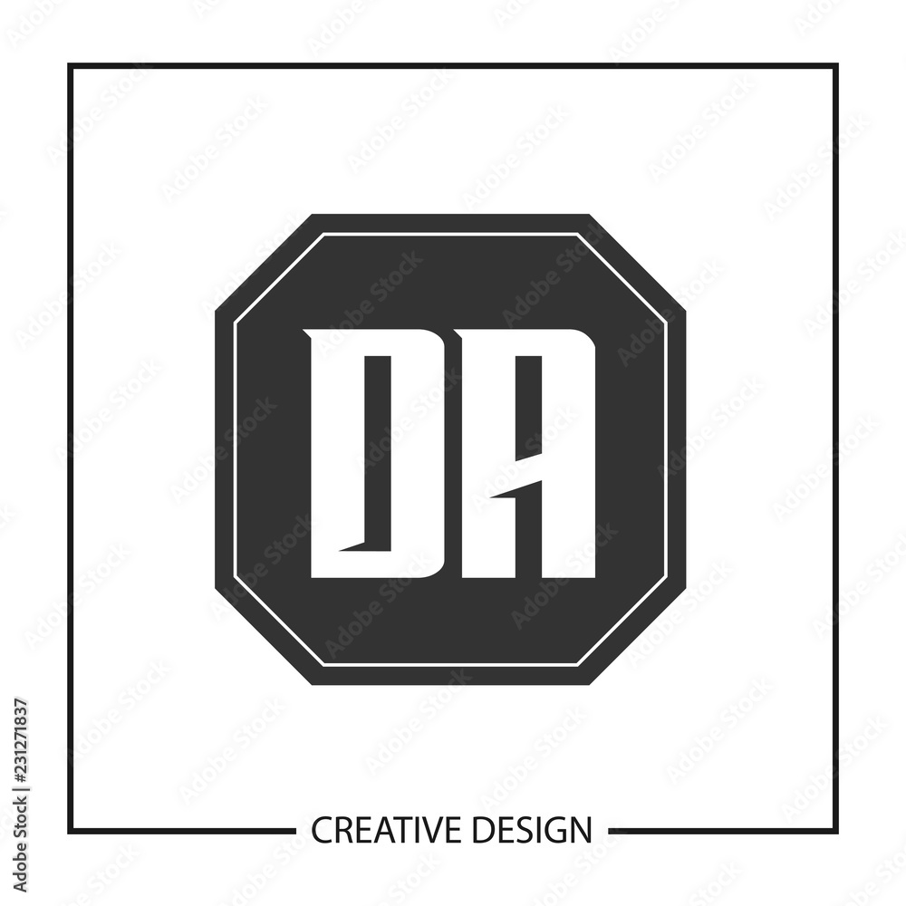 Initial Letter DA Logo Template Design Vector Illustration Initial Letter DA Logo Template Design Vector Illustration