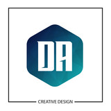 Initial Letter DA Logo Template Design Vector Illustration