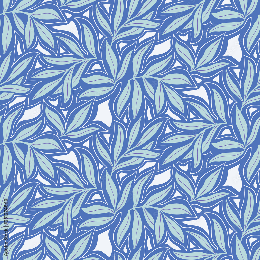 Vector seamless pattern with fall leaves. Elegant modern autumn background. Vector seamless pattern with fall leaves. Elegant modern autumn background.