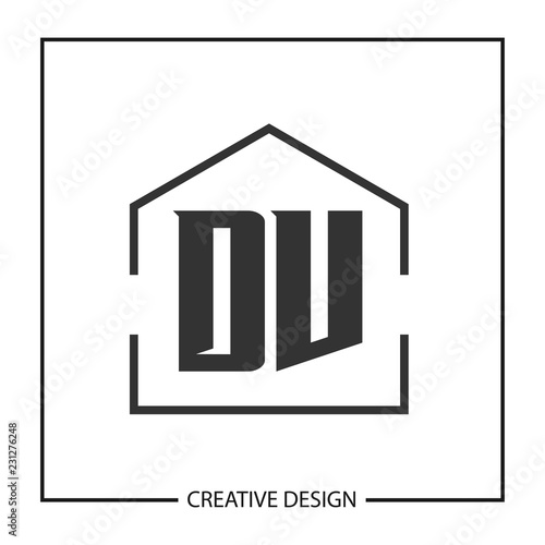 Initial Letter DV Logo Template Design Vector Illustration