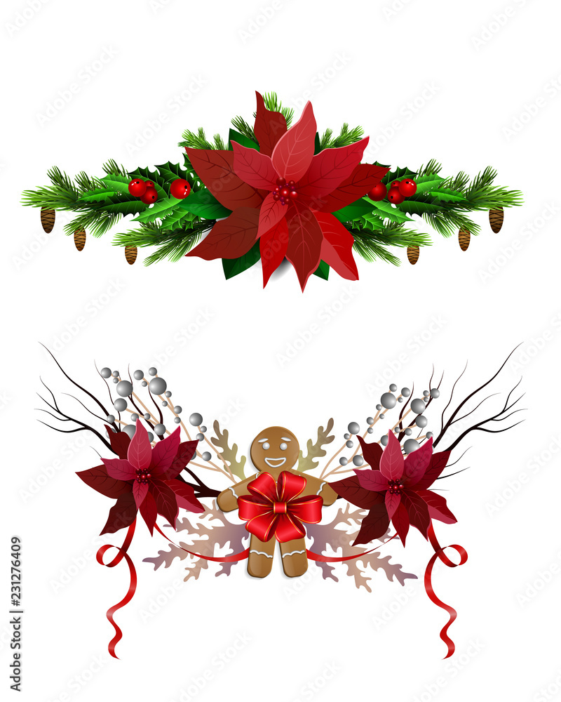 Naklejka premium Christmas elements for your designs