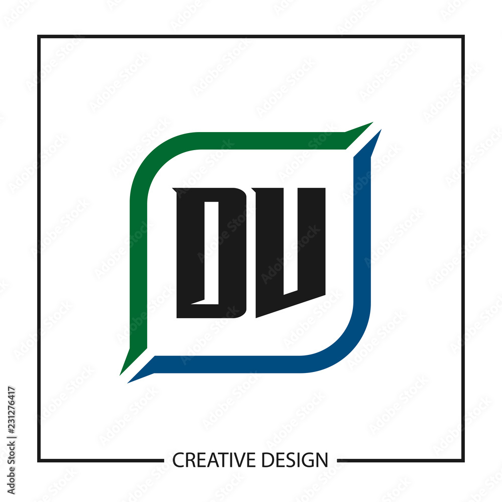 Initial Letter DV Logo Template Design Vector Illustration Initial Letter DV Logo Template Design Vector Illustration