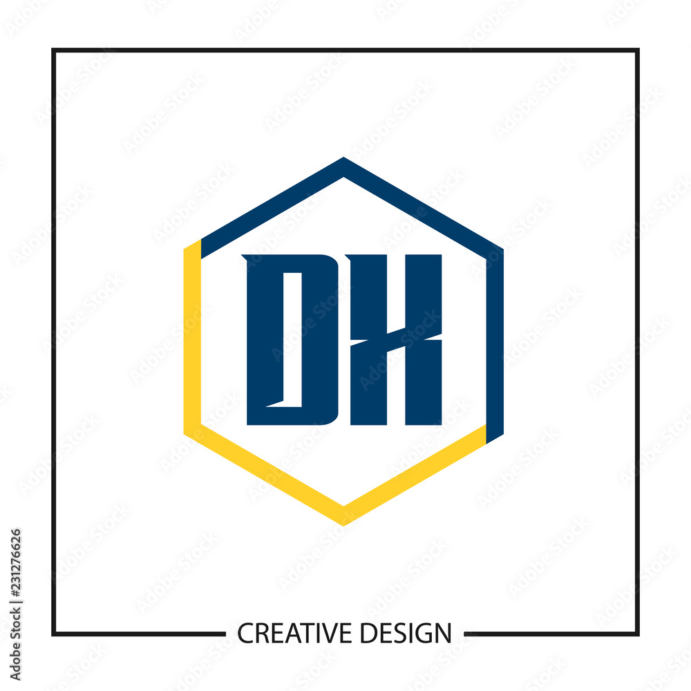 Initial Letter DX Logo Template Design Vector Illustration Initial Letter DX Logo Template Design Vector Illustration